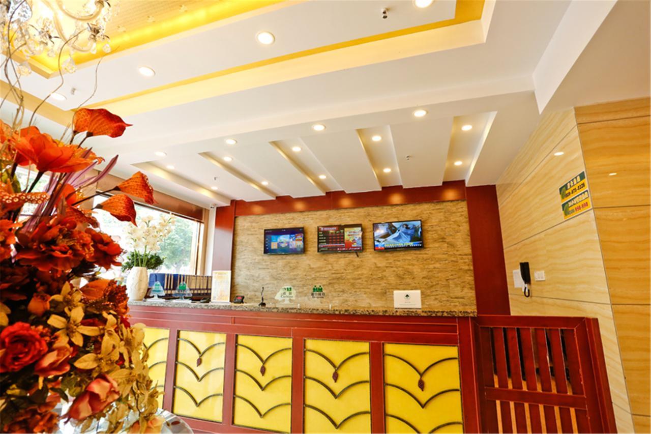 Greentree Inn Zhejiang Taizhou Tiantai Bus Station Express Hotel Buitenkant foto